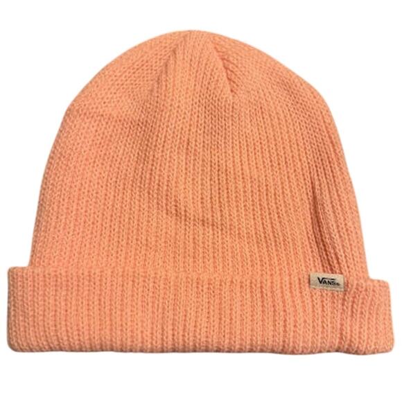 Vans Accessories - Vans "Off The Wall" Pink Cream Cuffed Beanie